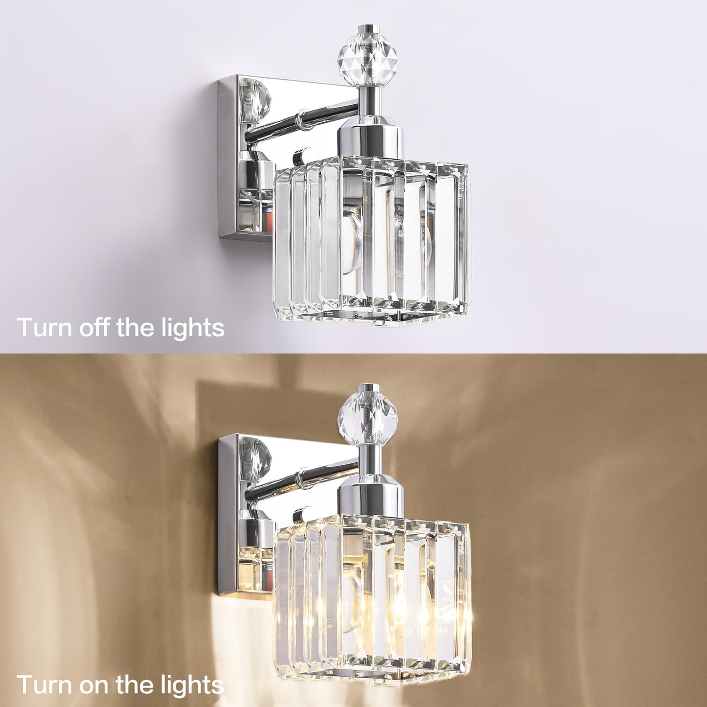PRESDE Black Gold Crystal Bathroom Vanity Lights Fixtures Over Mirror Modern 3 Light Bath Wall Lighting