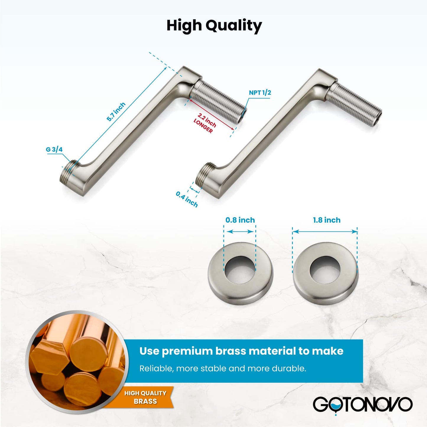 gotonovo Bathtub Clawfoot Faucet Brushed Nickel Finish Wall Mount Tub Filler with Hand Held Shower Faucet 2 Cross Handles with Tub Spout Victorian Vintage Telephone Style