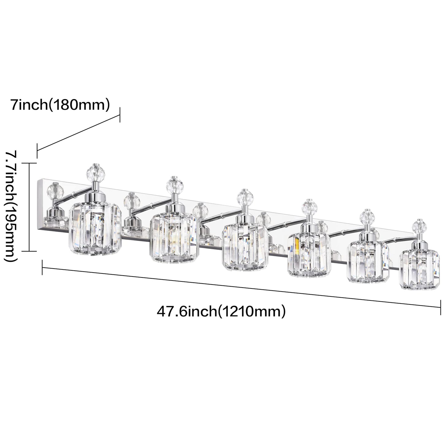 PRESDE Black Gold Crystal Bathroom Vanity Lights Fixtures Over Mirror Modern 3 Light Bath Wall Lighting