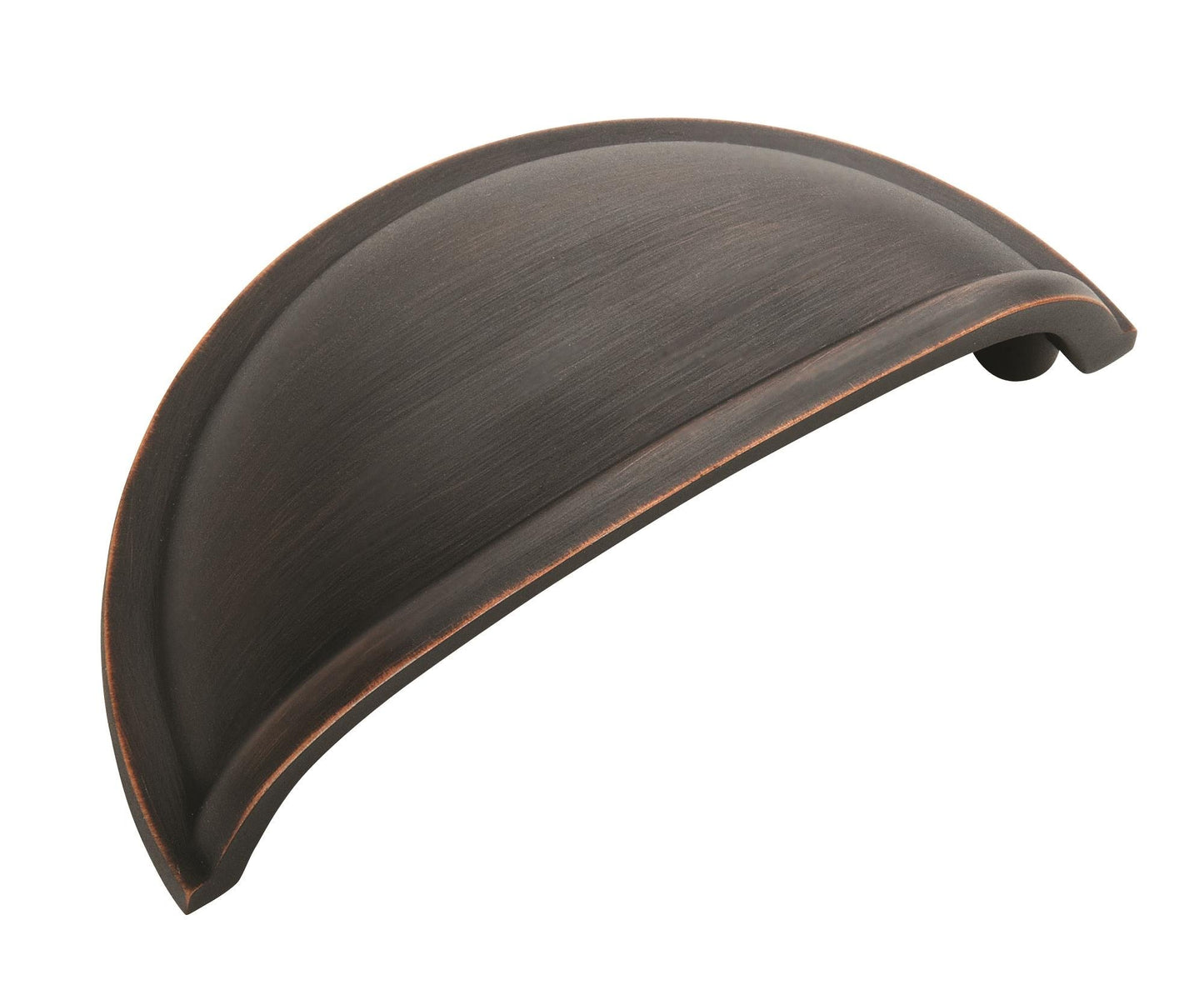 Amerock BP53010CZ Champagne Bronze Cabinet Cup Pull | 3 inch (76mm) Center-to-Center Cabinet Hardware | Cup Pulls | Furniture Hardware | Drawer Pull