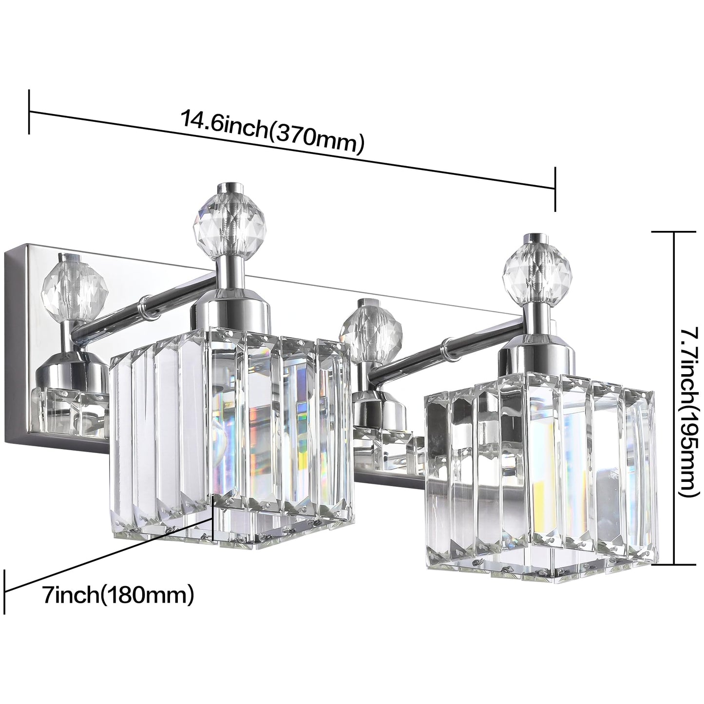 PRESDE Black Gold Crystal Bathroom Vanity Lights Fixtures Over Mirror Modern 3 Light Bath Wall Lighting