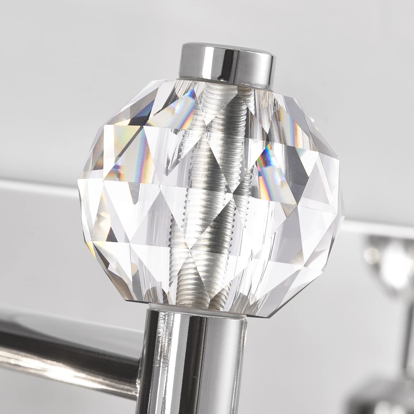 PRESDE Black Gold Crystal Bathroom Vanity Lights Fixtures Over Mirror Modern 3 Light Bath Wall Lighting