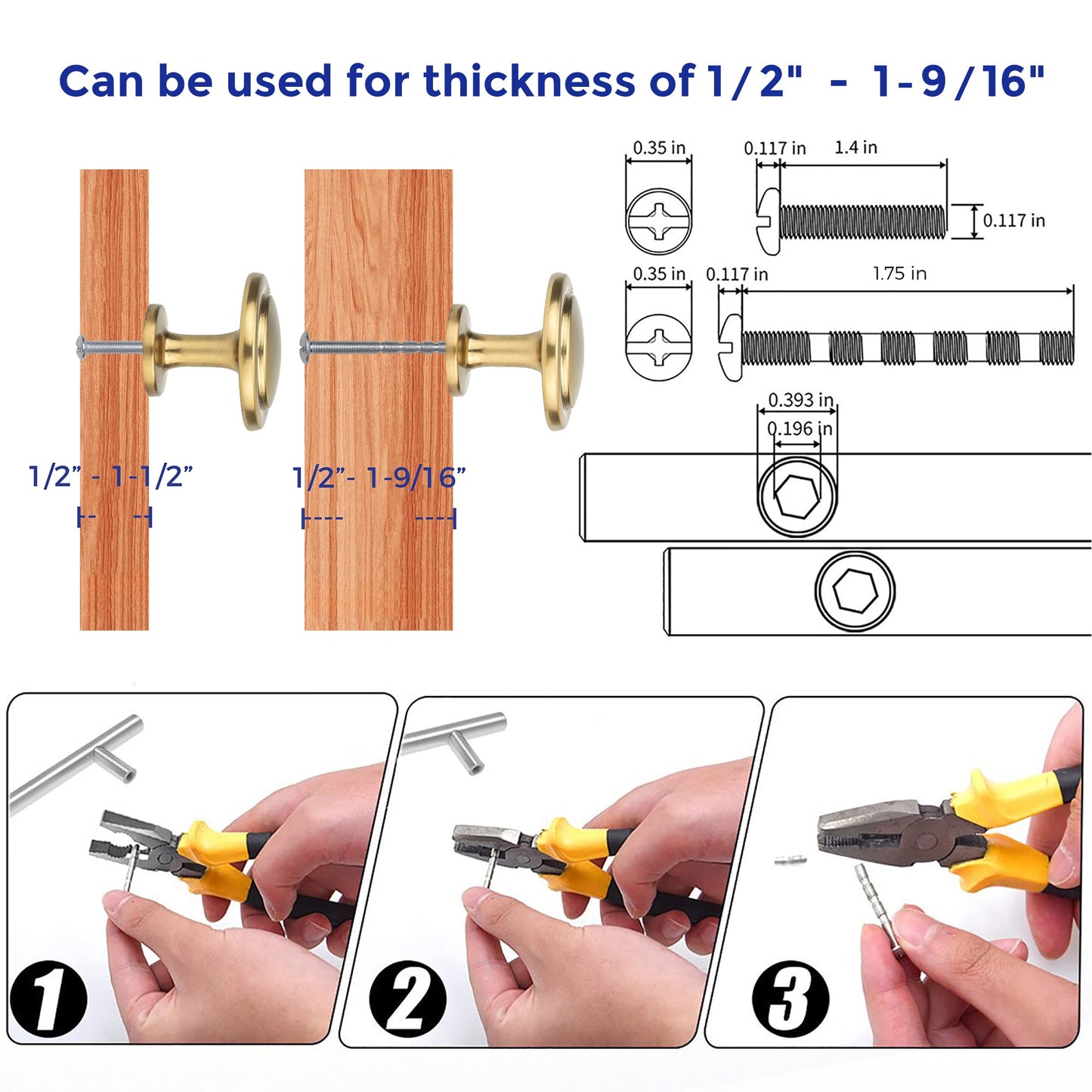 Ravinte 30 Pack Solid Knobs Kitchen Cabinet Knobs Round Knobs Dresser Drawer Knobs Gold Cabinet Hardware Round Cabinet Door Knobs Drawer Knobs Brushed Brass Drawer Pulls