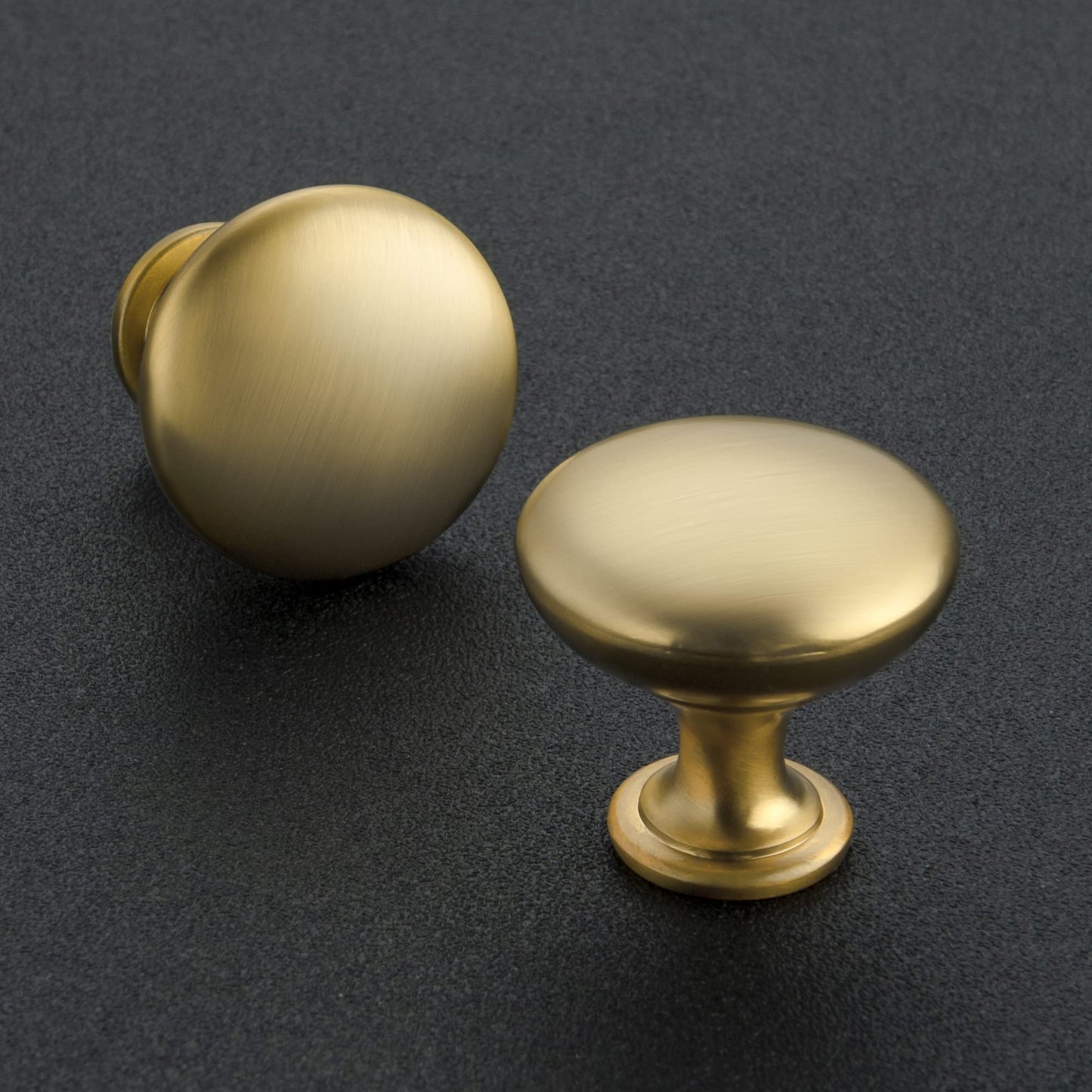 Ravinte 30 Pack Solid Knobs Kitchen Cabinet Knobs Round Knobs Dresser Drawer Knobs Gold Cabinet Hardware Round Cabinet Door Knobs Drawer Knobs Brushed Brass Drawer Pulls